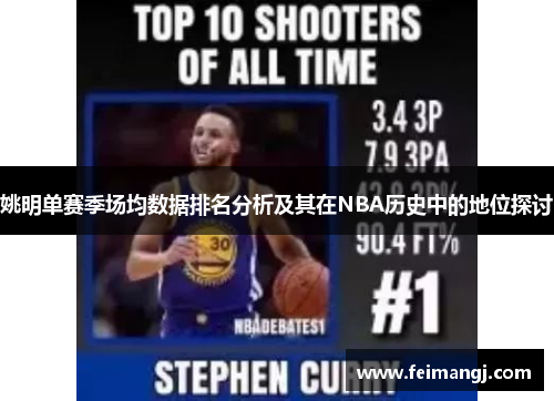 姚明单赛季场均数据排名分析及其在NBA历史中的地位探讨